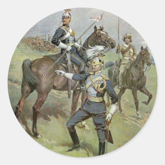 The 21st Lancers - British Army Classic Round Sticker (Front)