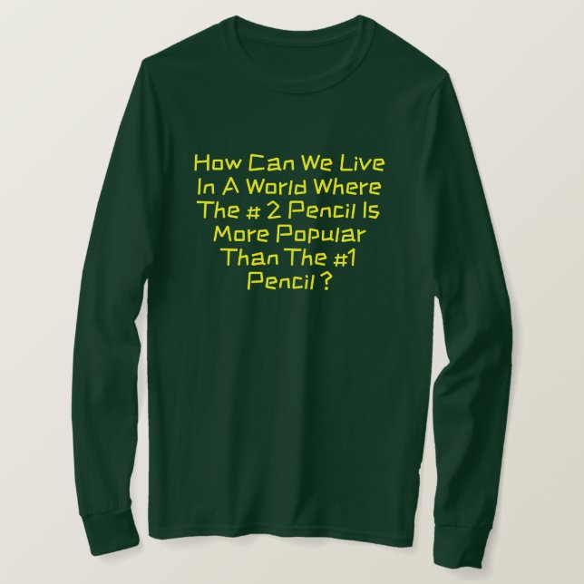 The #2 Pencil Conspiracy -  T-Shirt (Design Front)