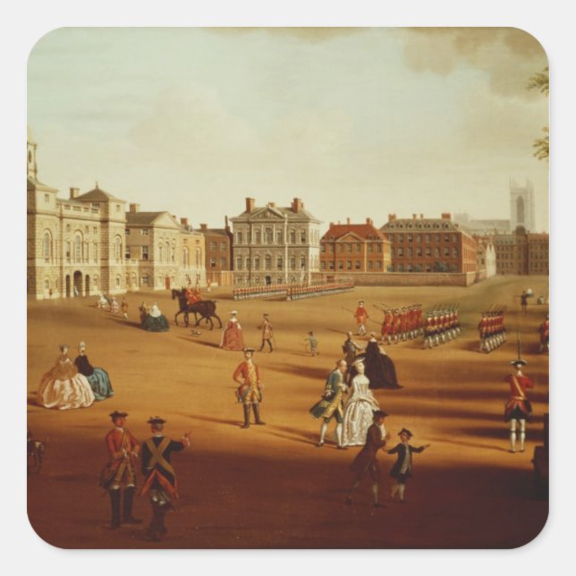 The 2nd Footguards  on Parade at Horse Guards' Square Sticker (Front)