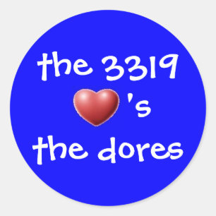 the 3319 classic round sticker
