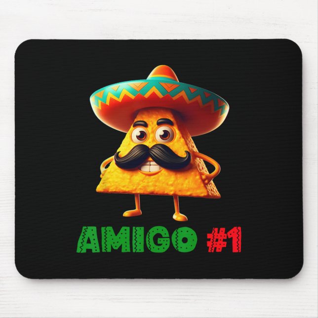 The 3 Three Amigos Cinco De Mayo Amigo #1 Group Ma Mouse Pad (Front)