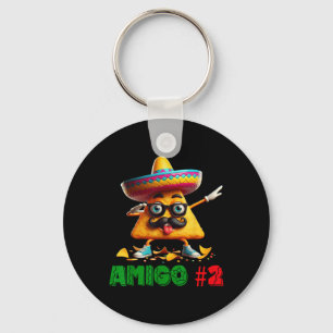 The 3 Three Amigos Cinco De Mayo Amigo #2 Group Ma Keychain