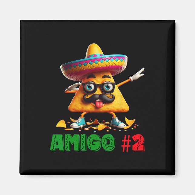 The 3 Three Amigos Cinco De Mayo Amigo #2 Group Ma Magnet (Front)