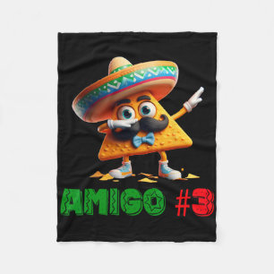The 3 Three Amigos Cinco De Mayo Amigo #3 Group Ma Fleece Blanket