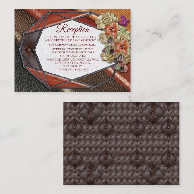 The 3D Leather Academia Decor & Cards (Front/Back)