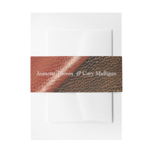 The 3D Leather Academia Decor & Cards Invitation Belly Band