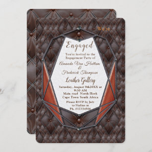 The 3D Leather Academia Decor  Invitation