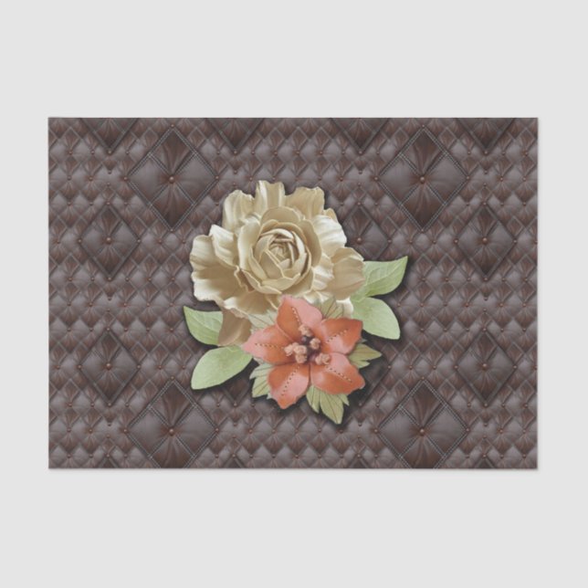 The 3D Leather Academia Decor Tissue Paper (Front)