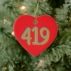 The 419 - Toledo, Ohio Ceramic Ornament
