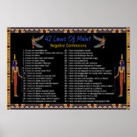 The 42 Laws Of Maat - Negative Confessions