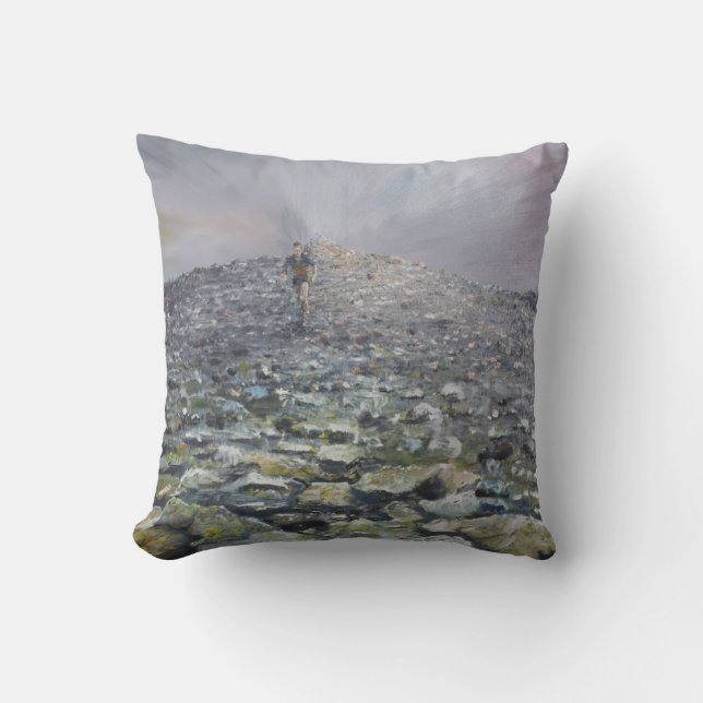 The 42nd Peak Throw Pillow (Front)