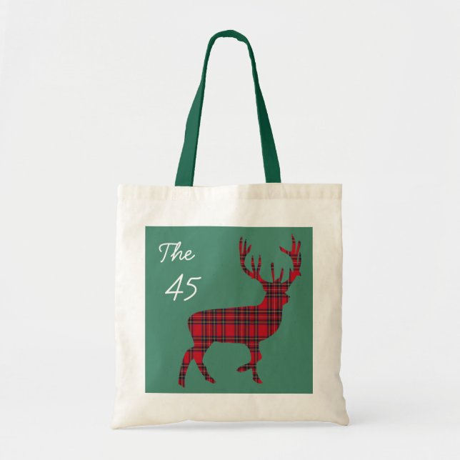 The 45 Scottish Independence Tartan Stag Bag (Front)