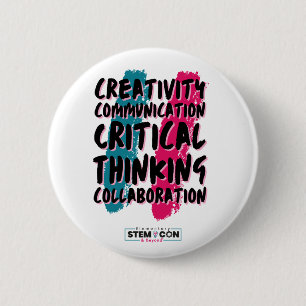 The 4 C's of STEM Button