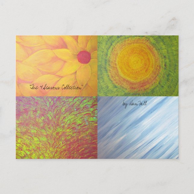 'The 4 Seasons" Postcard (Front)
