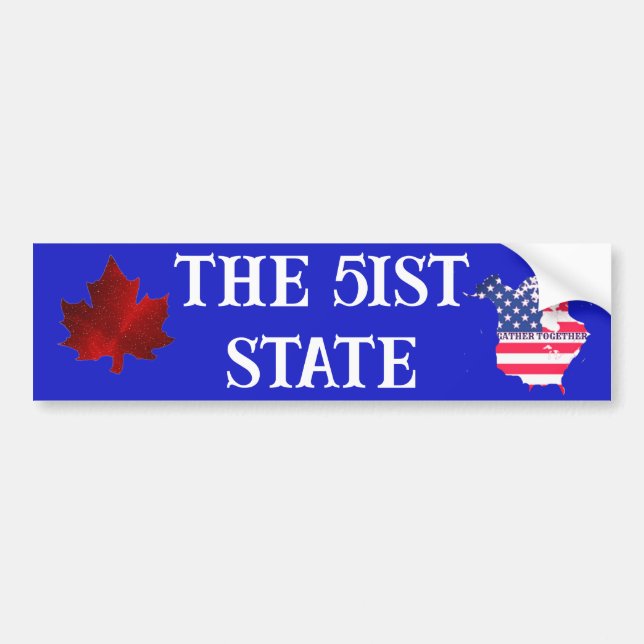 THE 51st STATE Bumper Sticker (Front)