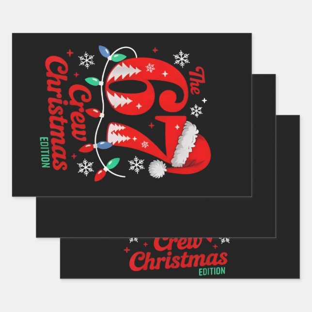 The 67 Christmas Crew Edition Six Seven Brainrot   Wrapping Paper Sheet (Set)