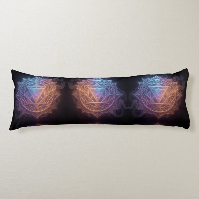 The 7 Chakras'1 Body Pillow (Front)