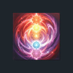 The 7 Chakras´10 Canvas Print<br><div class="desc">The 7 chakras are energy centers aligned along the spine that influence different areas of life — from safety and creativity to confidence,  love,  communication,  intuition,  and spirituality. When balanced,  they support harmony,  inner strength,  and overall well-being.</div>