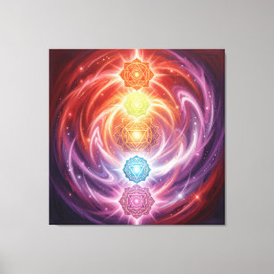 The 7 Chakras´10 Canvas Print