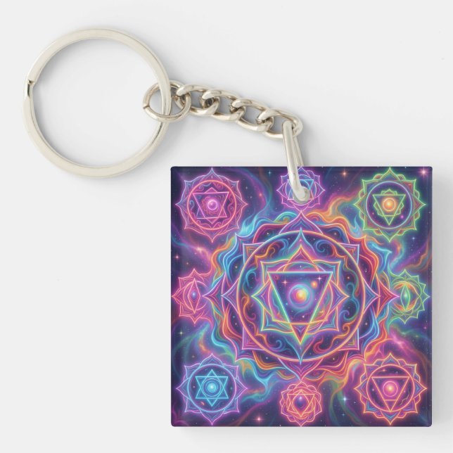 The 7 Chakras´10 Keychain (Front)
