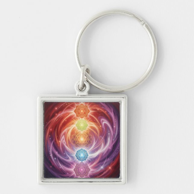 The 7 Chakras´10 Keychain (Front)