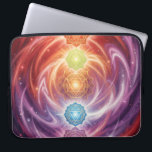 The 7 Chakras´10 Laptop Sleeve<br><div class="desc">The 7 chakras are energy centers aligned along the spine that influence different areas of life — from safety and creativity to confidence,  love,  communication,  intuition,  and spirituality. When balanced,  they support harmony,  inner strength,  and overall well-being.</div>