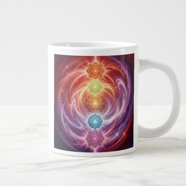 The 7 Chakras´10 Large Coffee Mug (Right)