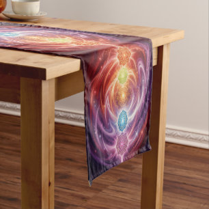 The 7 Chakras´10 Short Table Runner