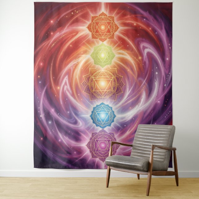 The 7 Chakras´10 Tapestry (In Situ)