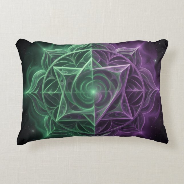 The 7 Chakras´1 Accent Pillow (Front)