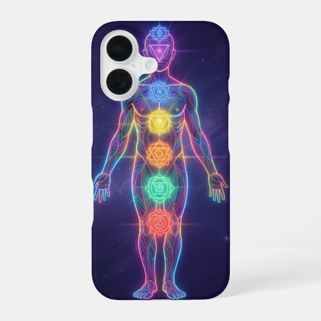 The 7 Chakras´2 iPhone 16 Case (Back)