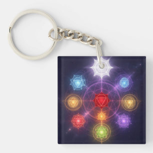 The 7 Chakras´3 Keychain