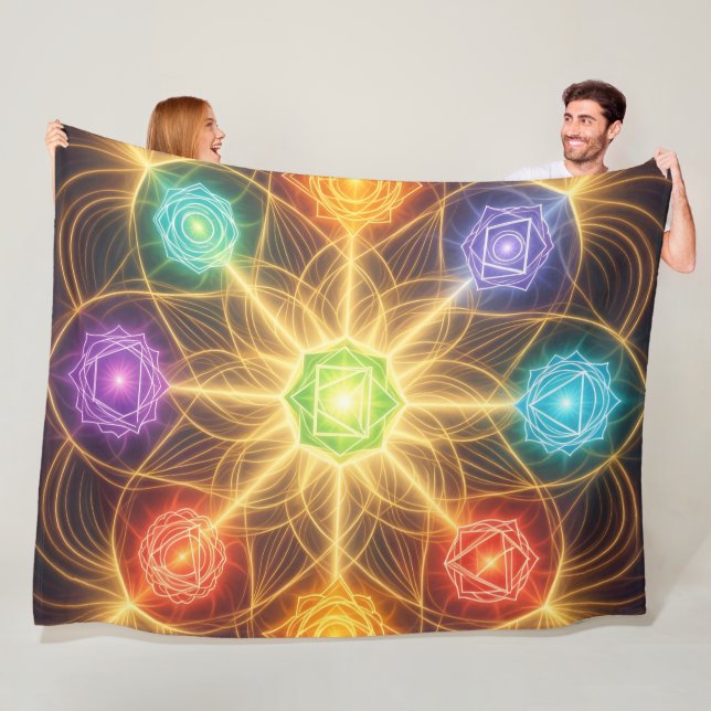 The 7 Chakras´4 Fleece Blanket (In Situ)