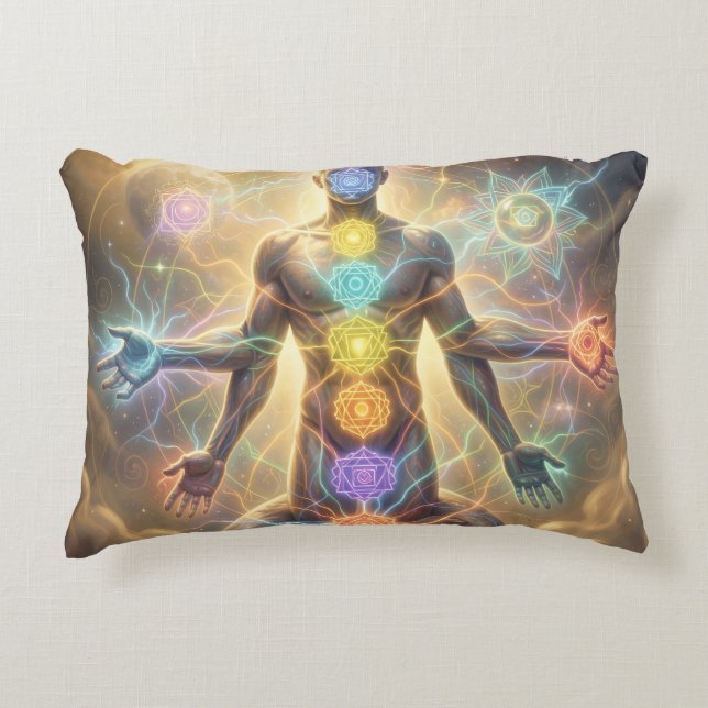 The 7 Chakras´7 Accent Pillow (Front)
