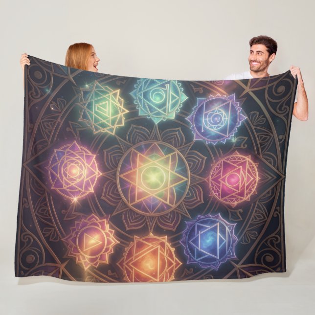 The 7 Chakras´8 Fleece Blanket (In Situ)