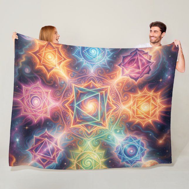 The 7 Chakras´8 Fleece Blanket (In Situ)