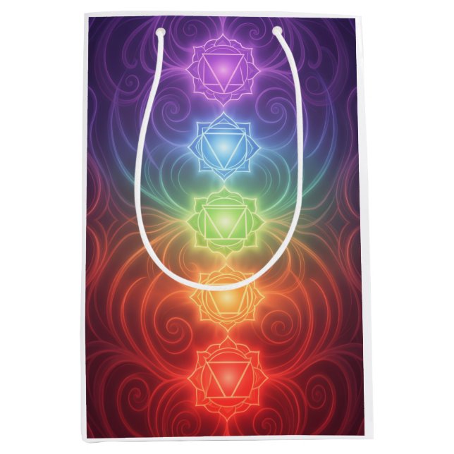 The 7 Chakras´9 Medium Gift Bag (Front)