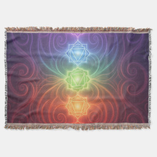 The 7 Chakras´9 Throw Blanket