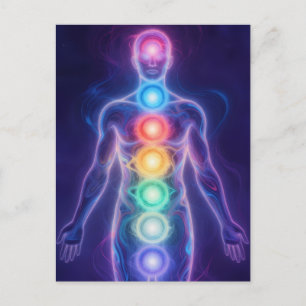 The 7 Chakras Holiday Postcard