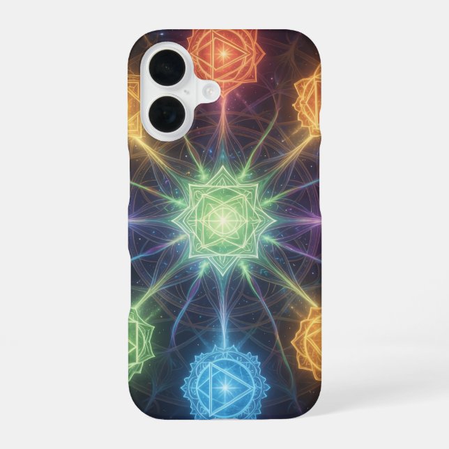 The 7 Chakras iPhone 16 Case (Back)