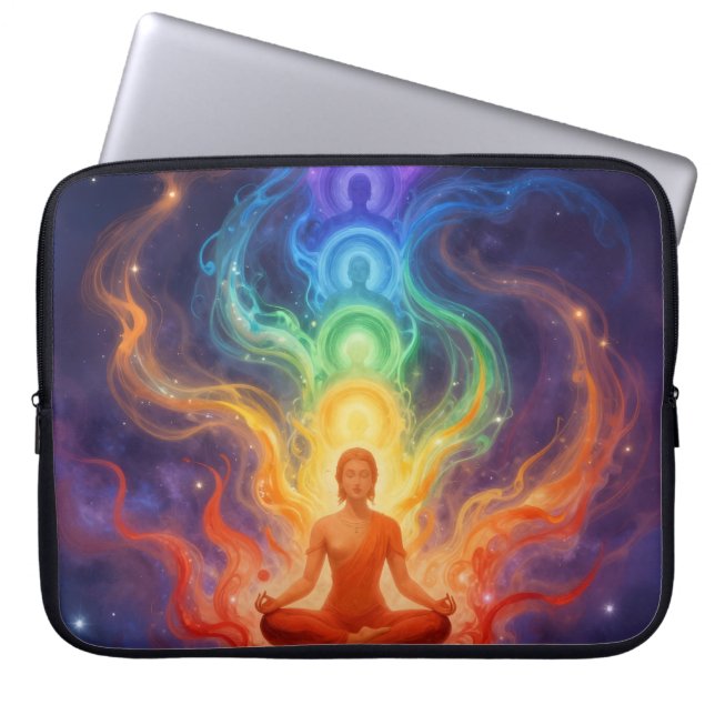 The 7 Chakras Laptop Sleeve (Front)