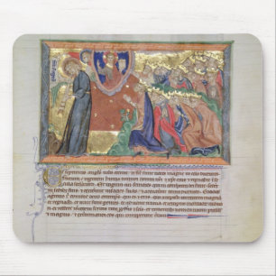 The 7th angel blowing his trumpet mouse pad