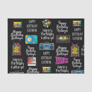 The 80's Personalized Tissue Paper Sheets