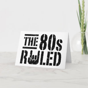 The 80s Ruled Card