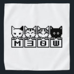 THE 8-BIT CATS M30W BANDANA<br><div class="desc">MEOW MEOW MEOW MEOW
Globe Trotters specializes in idiosyncratic imagery from around the globe. Here you will find unique Greeting Cards, Postcards, Posters, Mousepads and more.</div>