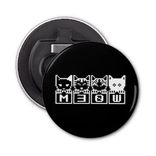 THE 8-BIT CATS M30W BOTTLE OPENER