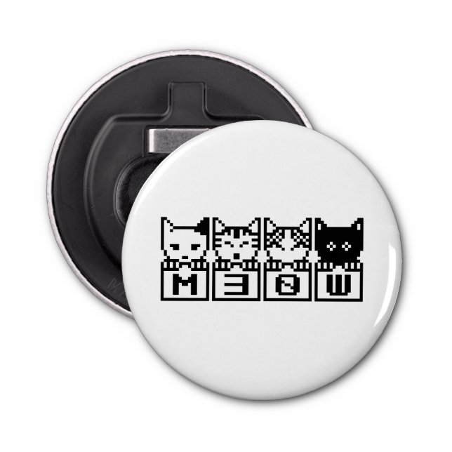 THE 8-BIT CATS M30W BOTTLE OPENER (Front)