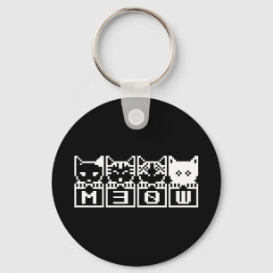 THE 8-BIT CATS M30W KEYCHAIN