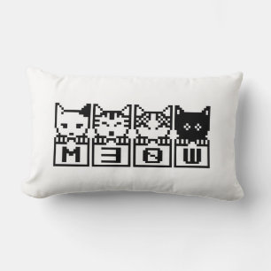 THE 8-BIT CATS M30W LUMBAR PILLOW