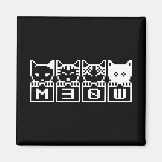 THE 8-BIT CATS M30W MAGNET (Front)